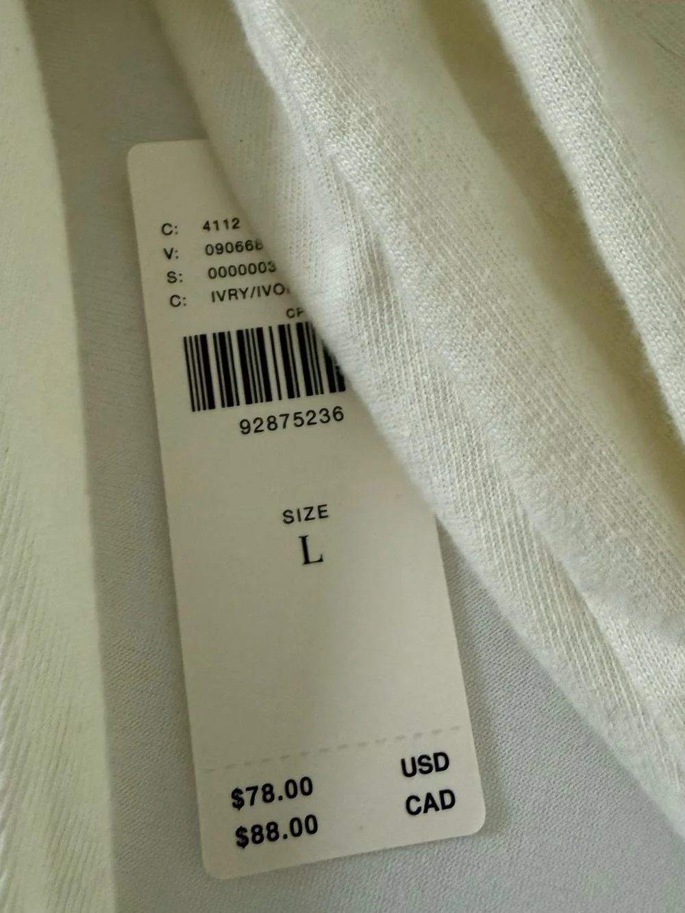 Anthropologie Cream Off-Shoulder Ruffle Blouse